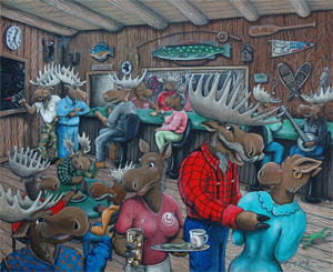 "Evening at the Moose Track"