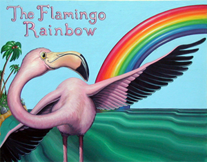 Children's Book Art, Children's Book Illustration - The Flamingo