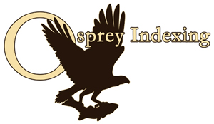 "Osprey Indexing" Logo for Company In Derbyshire Engla