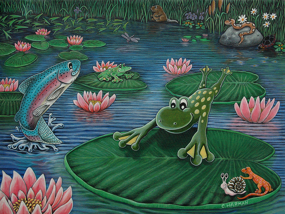 Pond Friends Children's Book by Michigan Authors, Chris and Gina Harman | Pond Friends, Frog Books, Tadpole Books, Growing up for children Books