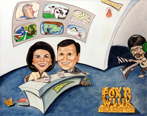 Pete and Amy Characatures